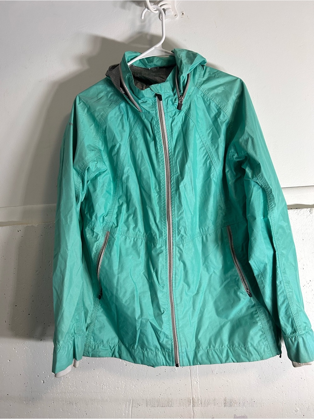 Avalanche Teal Waterproof Windbreaker